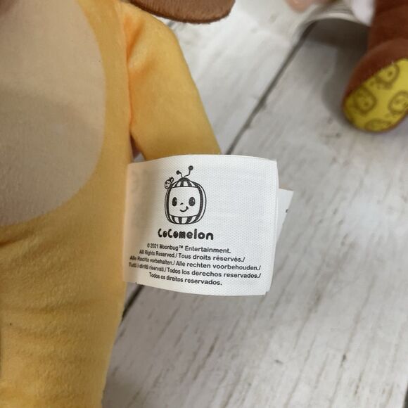 Cocomelon Little Plush, JJ Doll in Koala, Lion, & Monkey Outfit 8" - Lot Of 3 - Picture 8 of 9